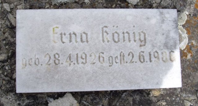 Fruehn Erna 1926-1986 Grabstein